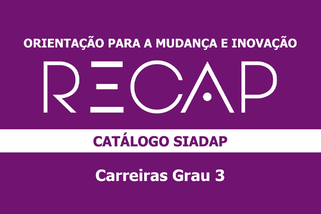 ReCAP: Orientação para a Mudança e Inovação - Carreiras Grau 3